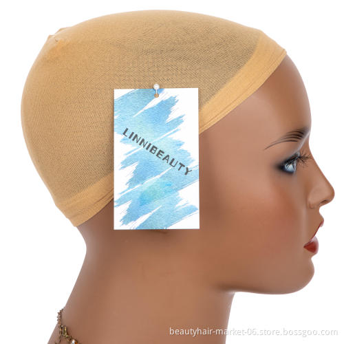 Linni Beauty Free shipping breathable stretchable nylon stocking sample black net wig net cap